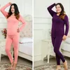 Sleepwear Jerrinut Térmica Roufera Mulheres Plus Tamanho 6xl Caso de Inverno Terno