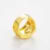 MGFam 205R Dragon Rings For Masculine Men 24k Pure Gold Plated China Mascot National Style jewelry9037509