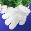 Badhandske Dusch Scrubber White Scrub Exfoliating Body Massage Sponge Gloves