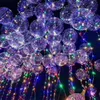 Dreamy bobo ball wave BOBO Balloon with colored light led balloon for Christmas Halloween Wedding Party children home Decorations IB750