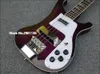 Custom 4 corde Purple Burst 4003 Basso elettrico Hardware Chorme, intarsio di perle triangolari, tastiera in palissandro