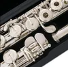 Profesjonalny Sankyo CF401 Flute Etude E Klucz podzielony srebrny flet c ton 17 otworów otwarte offset g copy9083984