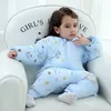 Early Walker Sacco a pelo per bambini Piedi Coperta indossabile Adorabile cane Sacco a pelo per bambini con gambe separate Pigiama con maniche staccabili