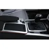 Center Console Gear Shift Water Cup Panel rivestimento decorativo rivestimento in acciaio inossidabile per Mercedes Benz classe C W204 2008-14