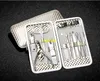 12 in 1 Set di manicure per pedicure in acciaio inossidabile con scatola d'oro Forbici per tagliaunghie Pinzette Cutter Clip per cuticole Strumento per lo sposo