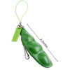 100st Squeezeabean Keychain fidget Squishy Pea Pod Key Ring Soybean Squeeze Beans Toy Stress Relief Antianxiety Kids Adult Toy5065642
