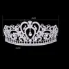 Bling Beaded Crystals Korony ślubne 2021 Bridal Diamond Jewelry Rhinestone Hair Hair Hair Akcesoria Party Tiara Tani2294