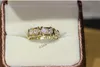 Choucong Luxe Sieraden 3mm Steen Diamant S925 Zilver Gevuld Engagement Wedding Band Ring Voor Vrouwen Gift2068