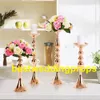 Vaso per fiori in metallo sottile, centrotavola per vasi a tromba per la decorazione di eventi nuziali best0178