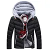 Drop Shipping Homens Winter Parkas Homem Casacos e Casacos Casuais Chapéu Destacável Casacos grossos Outerwear sem lenço Axp183