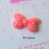 200PCSLOT KAWAII DOT BOW RESIN FLATBACK CABOCHONS DIY for Hair AccessoriesPhone Decoration Scrapbooking23MM15MM81384028883182