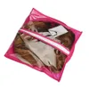Rose Haarverlängerungs-Verpackungstasche, Träger, Aufbewahrungstasche für Perückenständer, Haarverlängerungstasche zum Tragen und Verpacken von Haaren