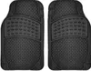 Alfombrillas de coche All Weather Rubber 4pc Set Semi Custom Fit Heavy Duty Black