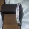 Bohemen Bruids Armband Pave Settling D Witgoud Gevuld Engagement Bangle voor Dames Huwelijk Toegang tot Toegang