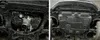 Alta qualidade de manganês motor do carro de aço skid plate, chapa de guarda, guarda-lamas, protegendo placa para Nissan Kicks 2017-2020