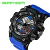 Sanda Digital Watch Men Military Army Sport Watch Water Resistent Date Calendar Led ElectronicsWatches Relogio Masculino268s