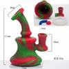 silicone banger hanger Smoke with shower head removable bottom 5.1 Inch easy for cleaning silicon water pipe dab rig 510