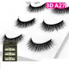 3D Mink False Eshelashes Рескаты 21 стиль мягкие густые густые длинные фальшивые ресницы для ресниц 3 пары красоты высококачественные инструменты высокое качество