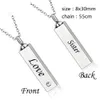 Custom-made a variety of names personality square cylinder boxs ashes urn cremation funeral pendant necklace fashion jewelry