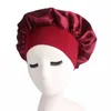 New Muslim Women Wide Stretch Solid Sleeping Turban Hat Satin Bonnet Cancer Chemotherapy Chemo Beanies Cap Headwrap Hair Loss