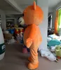 2018 de alta calidad de luz caliente y fácil de usar adulta mascota de felpa de oso de peluche de color naranja traje de la mascota para adultos