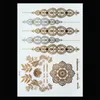 Flaş Metalik Altın Gümüş Su Geçirmez Geçici Dövmeler Dövme Malzemeleri Kına Çiçek Kolye Bilezik Dövme Sopa Paster 120 Stilleri