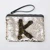 Zeemeermin pailletten make-up tas vrouw make-up handtas omkeerbare glitter handtas make-up etui etui pen zak rits doos