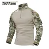 2018 Male Camouflage T Shirts Army Combat Tactical T Shirt Military Men Long Sleeve T Shirt Hunt T-Shirts Clothing Whfe-022-2