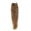 Brasilianska 1g per sträng 100g Gram per förpackning Micro Loop Ring Extensions Curly Remy Hair Pre Bonded