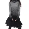 Women's Autumn Winter Cashmere Turtleneck Sweaters And Pullovers Artkas Women Vintage Gradient Knitted Sweater Lady Warm Jumpers S18100902