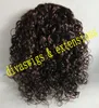 Halle Berry aubrun crépus bouclés queues de cheval postiche clip cheveux humains africains 16 pouces couleurs queues de cheval extension de cheveux 120g