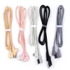 Right Angle TYPE C Micro USB Braided Cable 2A Fast Charging Charger Cord 1M 2M 3M 90 Degree Bend Connector Wire For Samsung Smartphone