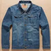 Plus storlek 8XL 7XL 6XL Mäns Denim Jackor Trend Fashion Cowboy Motorcykel Jacka Coats Kläder Man Casual Loose Outwear 7025