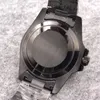 Relógio masculino de alta qualidade, movimento automático especial, função real, mostrador preto, pulseira inoxidável 316, 265w