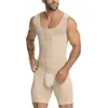 Mannen Taille Trainer Volledige Body Shaper Vest Buik Plus Size 6XL Staal Bodysuit Open Crotch Mannelijk Slim Fit Draai ondergoed