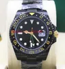 Orologio da uomo di buona qualità di moda a 8 colori 40mm GMT 116710 116713 116718 116619 Cassa in PVD nero Asia 2813 Movimento meccanico automatico da uomo