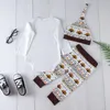 Newborn Baby Boys Girls Clothes My First Thanksgiving Romper Pants Hat 3Pcs Set Outfits Baby Turkey Geometric Kid Clothing Boutique 0-18M