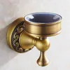 Toilettenbürstenhalter, Antik-Bronze, massives Messing, WC-Bürste, saubere Keramik, Badezimmer-Accessoires, WC-Borstel, gebürstet 3709F