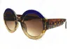 Beliebte runde Marke Italien Sonnenbrille Luxus LADY Frauen Designer Quadrat Sommer Stil Vollrahmen Hohe Qualität UV 400 Mischfarbe wit5677625