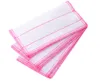 200 stks / partij 28 * 28 cm 5 layeres schotel kom washoeken dishcloths vodden handdoek vezel thuis auto reinigingsdoek keuken tool