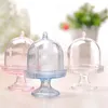 Bandeja de frutas de plástico transparente embalagem clara tampa da lâmpada em forma de caixa de doces para banquete de casamento caixa de presente LX3932