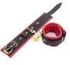 Bondage Restraints Belt Leather Sponge Dog Collar Slave Wrist Ankle Cuffs Fun Fetish Erotic Sex Products Flirting Toys For Women6356264