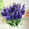 Silk Lavender Bunch 5 stems piece 10PCS Lavenders Bush Bouquet Simulation Artificial flower Lilac & Purple & White Wedding 2156