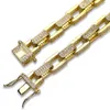 Rock Men039s Box Chain Micro Jewellery Hip Hop Bracelet Tennis 7inch8inch9158955