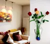 Novo vaso de decoração da parede aquário aquário espelho acrílico acessórios de decoração para casa diy vasos de parede floral plantas