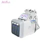 Hot Selling UK Frakt 6In1 H2-O2 Hydrodermabrasion Ultraljudshuvud Oxygen Jet RF Kall hammarutrustning