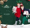 Nytt år Julstrumpor Sockor Santa Claus Candy Presentpåse Xmas Tree Hängande prydnad Dekorationer för Home Festival Party