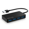 4 Port USB 3.0 HUB 5GBPS Super Speed ​​USB Splitter Adapter Cable Blue LED för IMAC Notebook Laptop