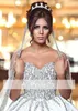 Luxury Said Mhamad Off Shoulder Ball Gown Wedding Dresses Sweetheart Beaded Crystals Formal Bridal Gown Wedding Dress For Party