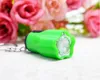 Forma di fiore portatile grazioso flash luminoso flash cotta chiave mini torcia torcia torcia torcia plum keyring per escursioni